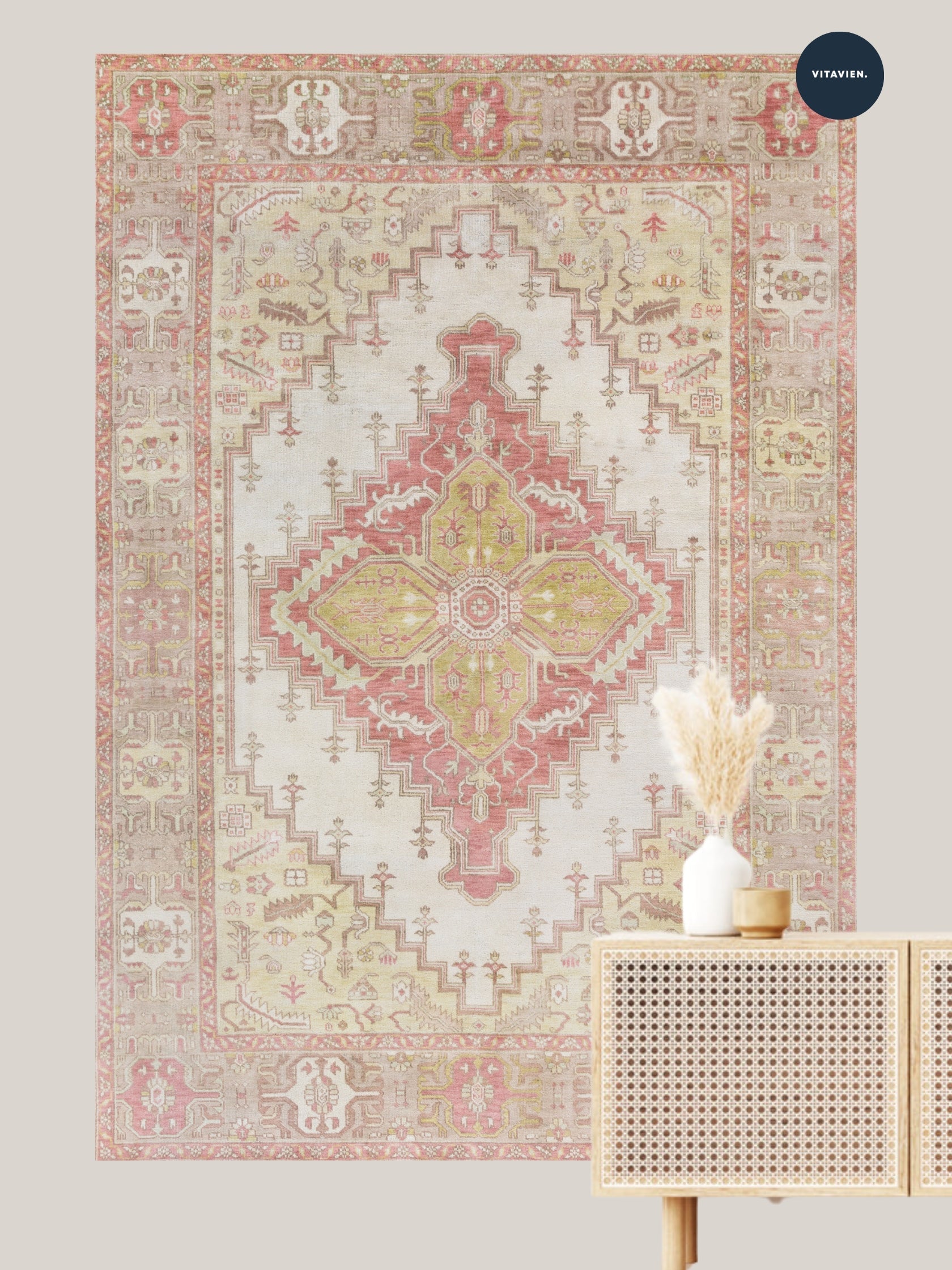 Tapis vintage Feyza Lomé