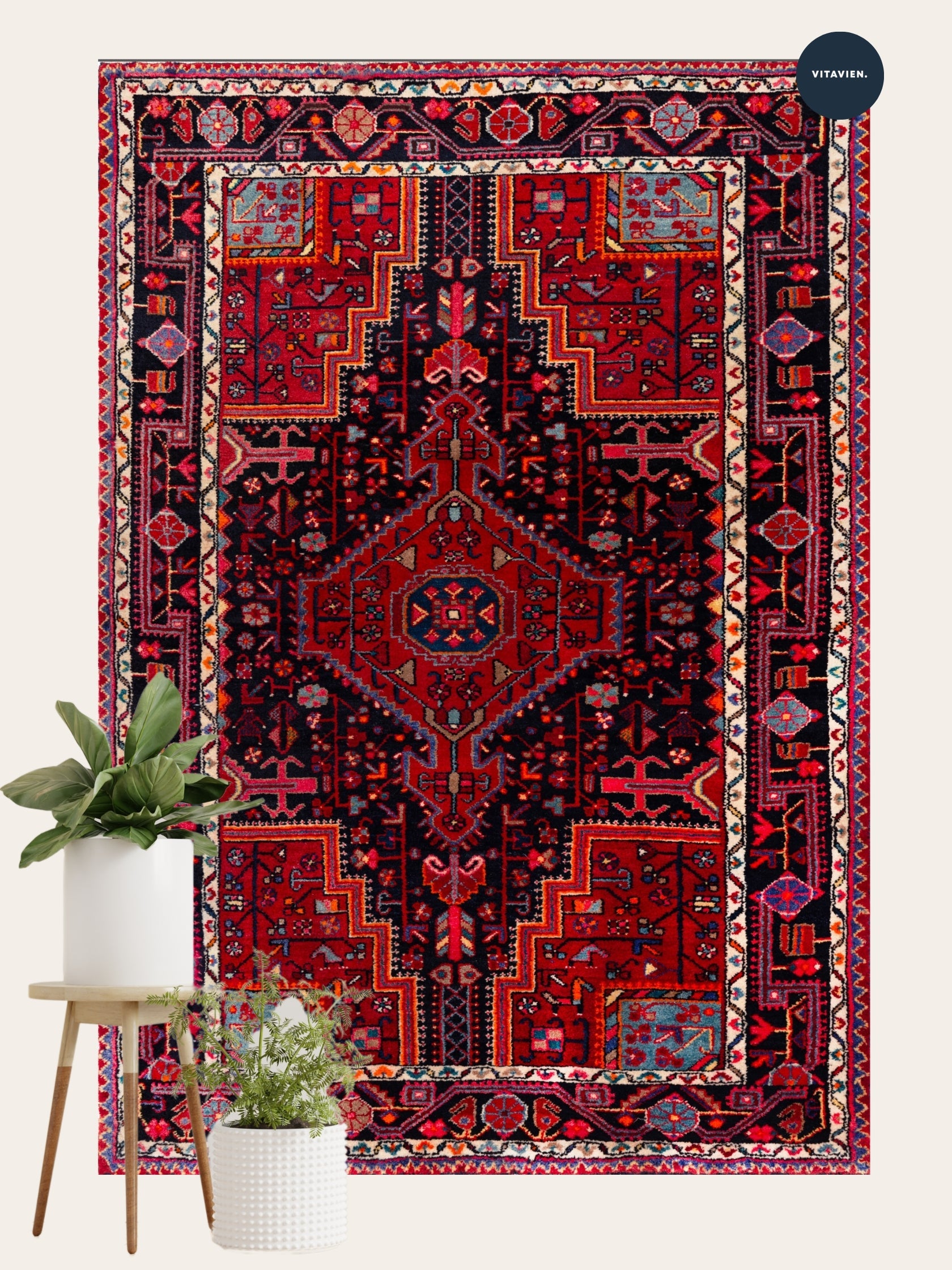 Tapis vintage Rezvan Vera