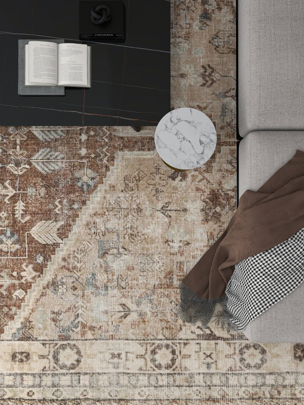 Tapis vintage Melike Lomé